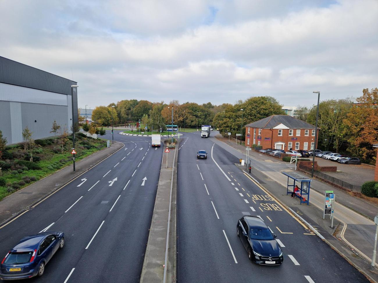 Gatwick Road, Manor Royal has been resurfaced